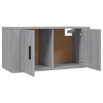 vidaXL Meuble TV mural Sonoma gris 80x34 5x40 cm