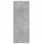 vidaXL Armoire murale gris béton 34 5x34x90 cm bois d'ingénierie