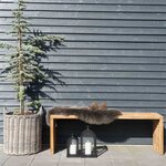 House Nordic Paniers ronds 2 Pièces Ivy Rotin kubu