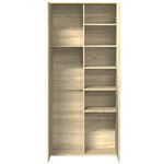 vidaXL Buffet haut chêne sonoma 80x35x180 cm bois d'ingénierie