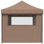 vidaXL Tente de réception pliable escamotable avec 3 parois latérales