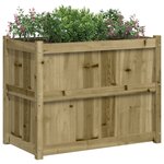 vidaXL Jardinière 90x50x70 cm bois de pin imprégné