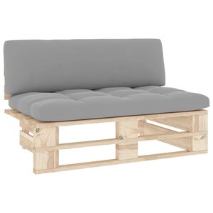 vidaXL Canapé central palette de jardin bois de pin imprégné