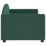 vidaXL Lit de repos sans matelas vert foncé 80x200 cm velours