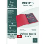 Paquet de 10 chemises ROCK'S 220 Vert sapin EXACOMPTA
