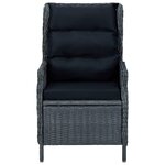 vidaXL Ensemble à manger d'extérieur 9Pièces et coussins rotin gris foncé