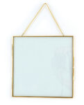 Cadre en Verre Carré à Suspendre 20x20 cm