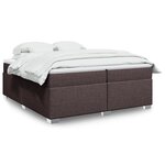 vidaXL Sommier à lattes de lit avec matelas Marron foncé 200x200 cm