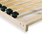 vidaXL Sommier à lattes avec 28 lattes 7 zones 120 x 200 cm