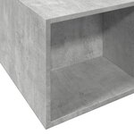 vidaXL Cadre de lit gris béton 200x200 cm bois d'ingénierie