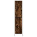 vidaXL Bibliothèque chêne fumé 50x31x137 5 cm bois d'ingénierie