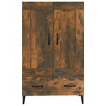 vidaXL Buffet haut Chêne fumé 70x31x115 cm Bois d'ingénierie