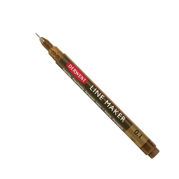 DERWENT - LINE MAKER - fineliner encre sepia pointe 0.1