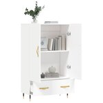 vidaXL Buffet haut blanc 69 5x31x115 cm bois d'ingénierie