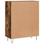 vidaXL Buffet chêne fumé 69 5x34x90 cm bois d'ingénierie