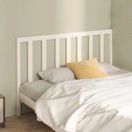 vidaXL Tête de lit Blanc 156x4x100 cm Bois massif de pin