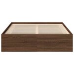 vidaXL Cadre de lit sans matelas chêne marron 120x200 cm