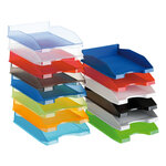 Q-connect corbeille à courrier empilable - PP documents - A4+ - Orange