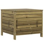 vidaXL Salon de jardin 7 Pièces bois de pin imprégné