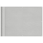 vidaXL Écran de balcon gris clair 75x700 cm 100  polyester oxford