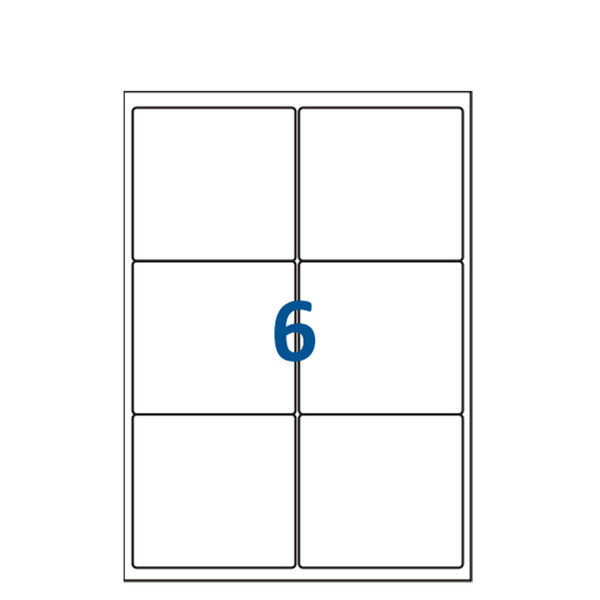 Lot de 1000 Planches étiquettes autocollantes sur feuille A4 : 99 x 93 1 mm (6 étiquettes par feuille  spéciales bons de transport)
