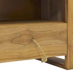 vidaXL Meuble TV 110x30x35 cm Bois de teck solide
