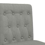 vidaXL Chaises de bar lot de 2 bois massif d'hévéa et tissu