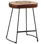 vidaXL Tabourets de bar lot de 2 marron foncé 40x29 5x53 cm