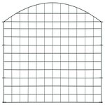 vidaXL Ensemble de clôture de jardin arquée 77 5x78 5 cm vert