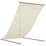 vidaXL Auvent rétractable crème 150x150 m tissu et acier