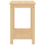 vidaXL Table de chevet naturel 35x30x47 cm bois de pin massif