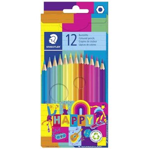 Crayon de couleur happy  étui en carton de 12 staedtler