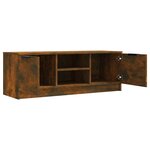 vidaXL Meuble TV Chêne fumé 102x35x36 5 cm Bois d'ingénierie