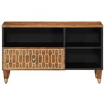 vidaXL Meuble TV 80x33x46 cm bois massif de manguier