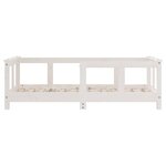 vidaXL Cadre de lit pour enfant blanc 70x140 cm bois de pin massif