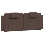 vidaXL Cadre de lit avec LED sans matelas marron 120x200 cm