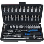 Ks tools jeu de douilles et d'embouts 48 pièces chrome+ 1/4" 918.0648