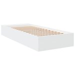 vidaXL Cadre de lit sans matelas blanc 90x200 cm