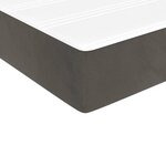 vidaXL Sommier à lattes de lit et matelas Gris foncé 80x200 cm Velours