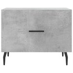 vidaXL Table basse gris béton 50x50x40 cm bois d'ingénierie