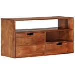 vidaXL Meuble TV 80x30x42 cm Bois d'acacia massif