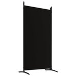vidaXL Cloison de séparation 6 panneaux Noir 520x180 cm Tissu