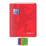 Cahier EASYBOOK Agrafé 17x22cm 96 pages grands carreaux 90g Couleurs aléatoires OXFORD
