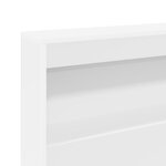 vidaXL Lit bibliothèque Blanc 150x200 cm Bois aggloméré