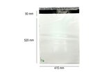 10 Enveloppes plastique opaques 80 microns N°5 - 415x520mm