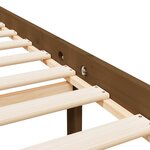 vidaXL Lit pour personne âgée sans matelas marron miel bois massif