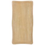 vidaXL Table basse Blanc et marron 87 5x42x44 cm Bois de pin massif