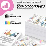Pack compatible avec EPSON 673 ECOTANK  6 bouteilles d'encre