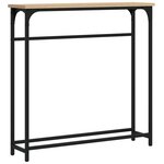 vidaXL Table console chêne sonoma 75x19 5x75 cm bois d'ingénierie