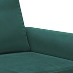 vidaXL Canapé à 2 places Vert foncé 120 cm Velours